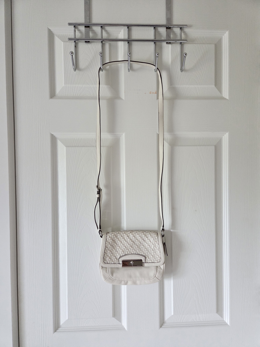 Coach Cream Leather Crossbody Bag